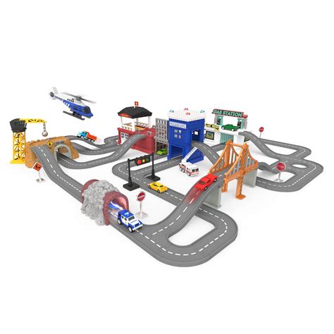 Pocket Build-A-City | Playset with Toy Vehicles | DRIVEN