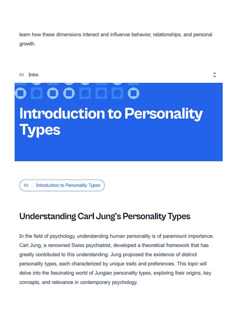 SOLUTION: Carl jung personality types - Studypool