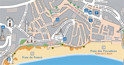 Mapa turístico de Albufeira #viagem #lisboa #portugal | Tourist map ...