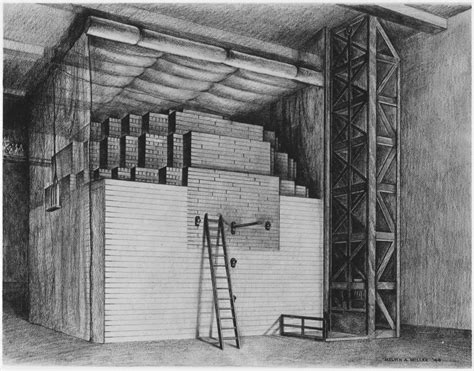 Enrico Fermi, Chicago Pile-1 (CP-1), primul reactor nuclear controlat, în Proiectul Manhattan ...