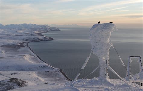 20181115-Iced-over-equipment-at-the-Tin-City-radar-site-overlooking-the-Bering-Strait-and-Seward ...