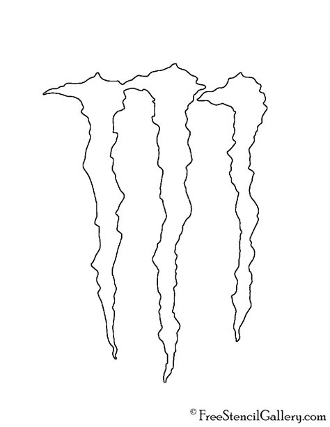 Monster Energy Drink Logo Stencil | Free Stencil Gallery