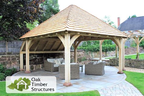 Oak gazebo with a cedar shingle roof | Oak gazebo, Gazebo, Gazebo plans