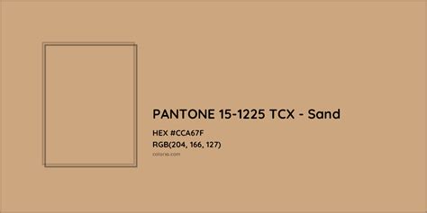 PANTONE 15-1225 TCX - Sand Complementary or Opposite Color Name and ...