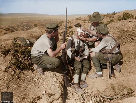 Australian troops during the First World War in amazing colour photographs | Daily Mail Online