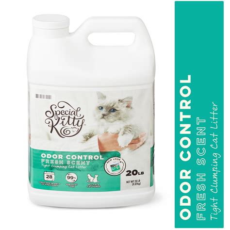 Special Kitty Scoopable Tight Clumping Cat Litter, Fresh Scent, 20 lb ...