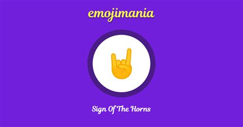 🤘 Sign Of The Horns emoji Copy & Paste - Emojimania