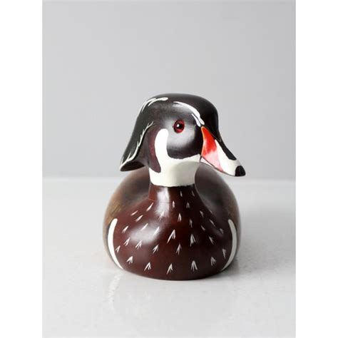 Vintage Wooden Duck Drake Decoy | Chairish