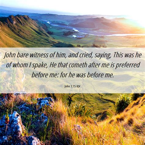 John 1:15 KJV Bible Verse Images