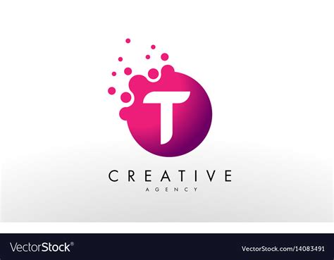 Letter t logo design Royalty Free Vector Image