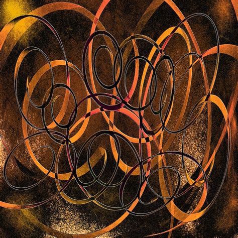 Orange and Brown Abstract Art Digital Art by Peggy Garr | Fine Art America