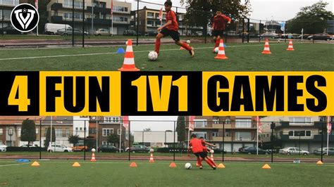 4 Fun 1V1 Games | Covid Proof | Football Training | U11 - U12 - U13 - U14 - YouTube