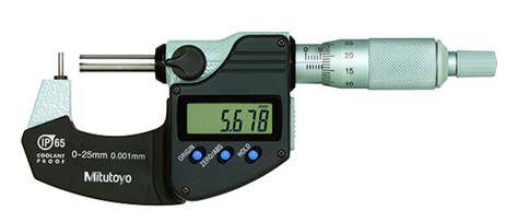 Mitutoyo Digital Tube Micrometer, 0-25mm - 395-262-30 - Penn Tool Co., Inc