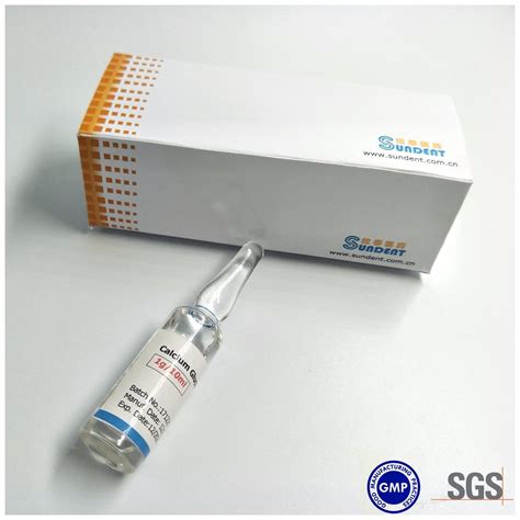 Calcium Gluconate Injection 1g 10ml - China Calcium Gluconate Injection ...