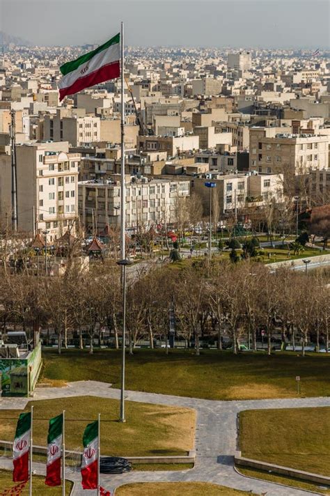 Tehran skyline of the city stock photo. Image of orange - 74213106