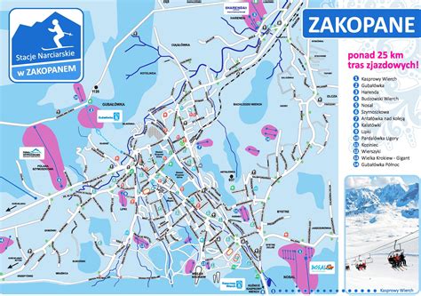 Zakopane ski map - Ontheworldmap.com