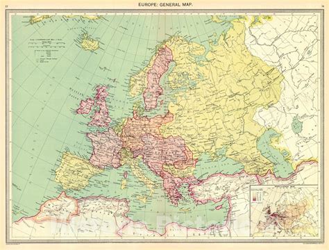 Historic Map Cook S Map Of Central Europe 1910 Vintag - vrogue.co