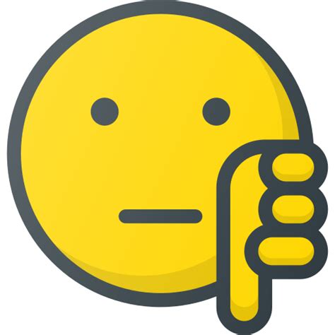 Dislike, emoji, emote, emoticon, emoticons icon - Free download