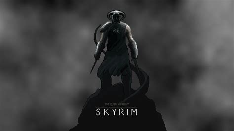 Skyrim wallpaper pixelart by TdeLeeuw on DeviantArt