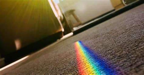 Rainbow Color Patch on Area Rug · Free Stock Photo