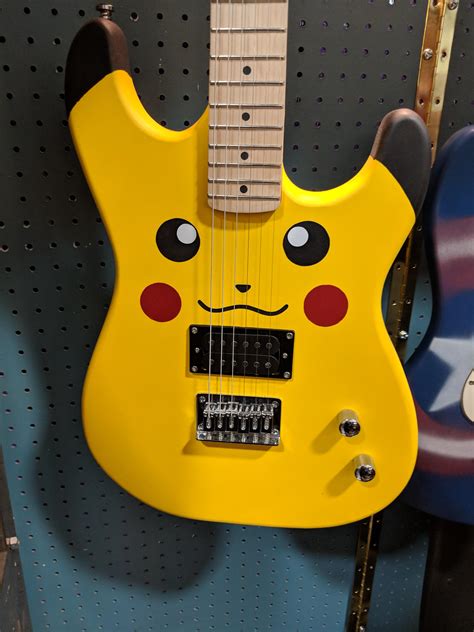 Pikachu guitar that I made! : r/guitars