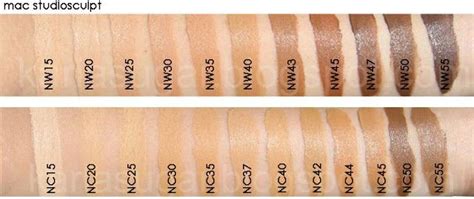 mac foundations - Google Search | Foundation swatches, Makeup swatches ...