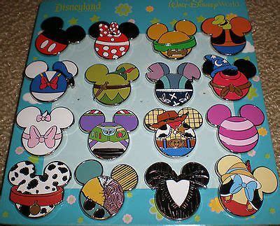 Complete Set Mickey Mouse Icon Mystery Pouch Disney Pins all 16 pins Full Set | Disney pins ...