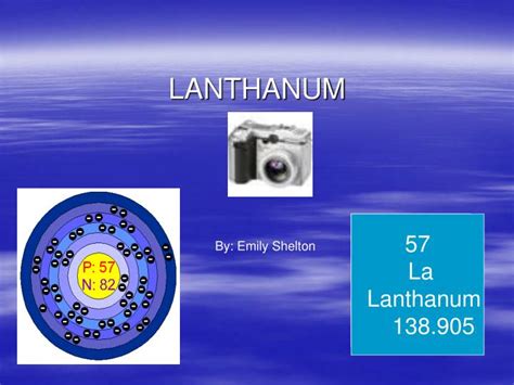 PPT - LANTHANUM PowerPoint Presentation - ID:3265179