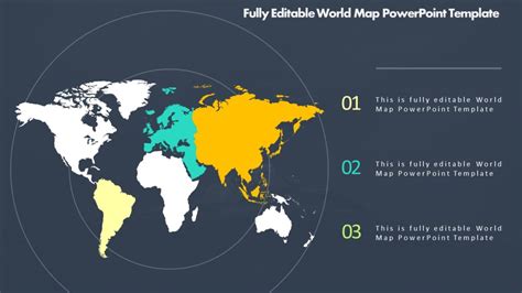 Fully Editable World Map PowerPoint Template - PPTUniverse