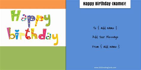 birthday card maker free printable printable templates free - printable birthday card maker ...