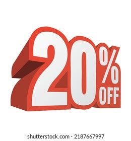 20 Percent Off Vector Eps Art Stock Vector (Royalty Free) 2187667997 ...