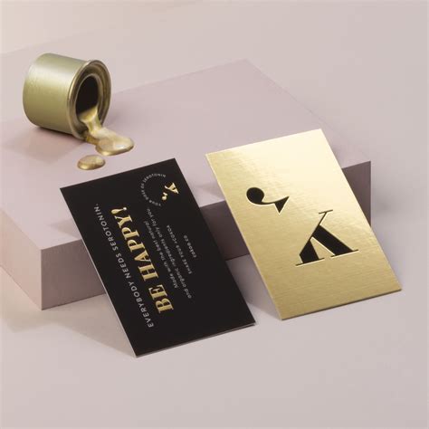 Gold Foil Business Cards designed by @giadatamborrinostudio