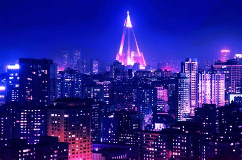 Pyongyang Skyline (colors edited) by xplkqlkcassia on DeviantArt