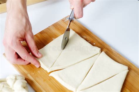 Wheel cutting the dough stock image. Image of prepare - 54461405