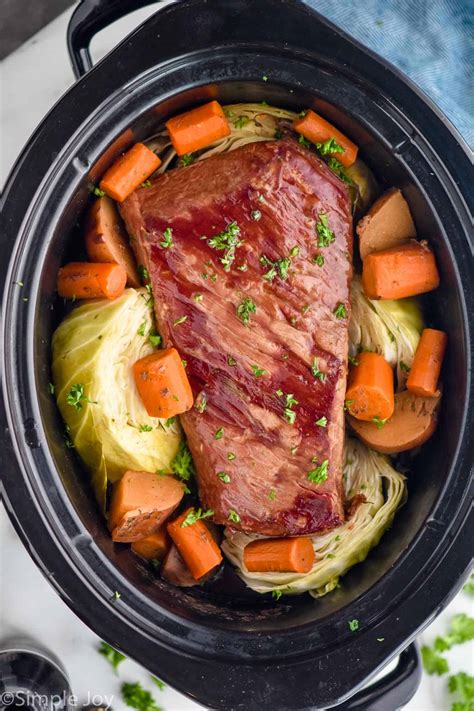 Slow Cooker Corned Beef - Simple Joy