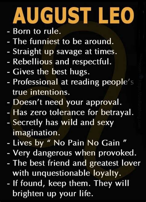 Leo Sign Qualities