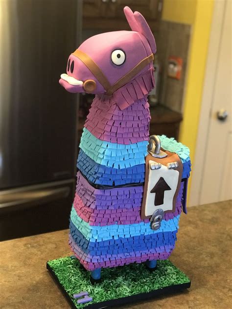 Fortnite Llama Head Cake - Wiki Cakes