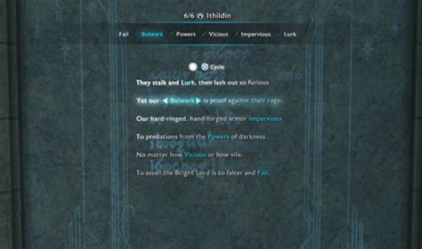 Middle-earth: Shadow of War Guide - Ithildin Poem Solutions