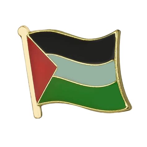 Palestine Flag Pin Lapel Jacket Backpack Book Bag Hat Tie Pin Metal and Enamel Palestinian ...