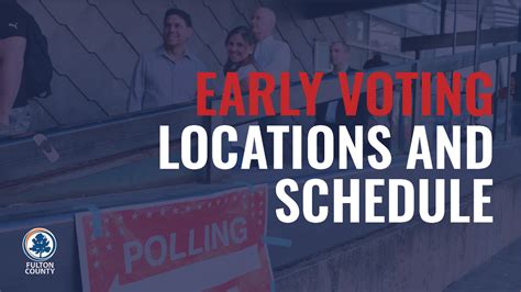 Fulton County Announces Early Voting Locations