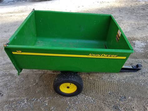 Used John Deere's 18 cu. ft. steel utility cart trailer - RonMowers