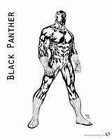 Black Panther Coloring Pages Of Marvel Movie  Free Printable sketch template