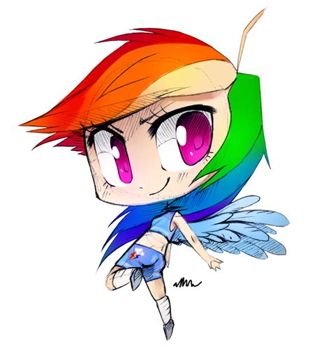 Chibi Rainbow dash by Affanita on DeviantArt