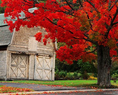 Fall Barn Desktop Wallpaper - WallpaperSafari