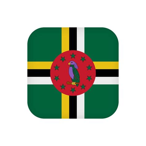 Dominica flag, official colors. Vector illustration. 10422631 Vector Art at Vecteezy