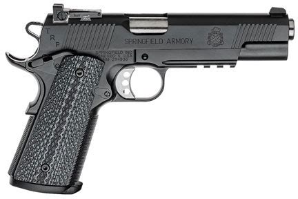 Springfield 1911 TRP Optic Ready Pistol PC9105L, 45 ACP, 5", Black G10 Grips, Black Armory Kote ...