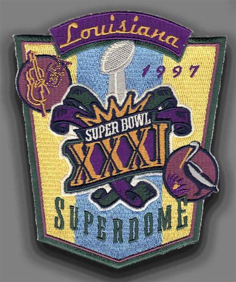 NFL Super Bowl XXXI Logo patch - Embroidery Patches Capital Digitizing