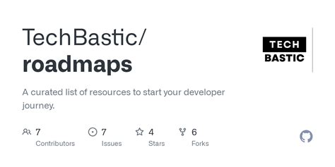 GitHub - TechBastic/roadmaps: A curated list of resources to start your ...