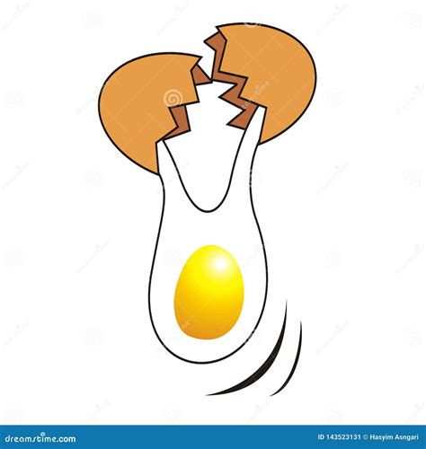 Cracked Egg Cartoon | CartoonDealer.com #143523131