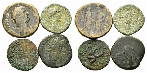 Lot of 4 Roman coins to be catalog | Roman Imperial Coins